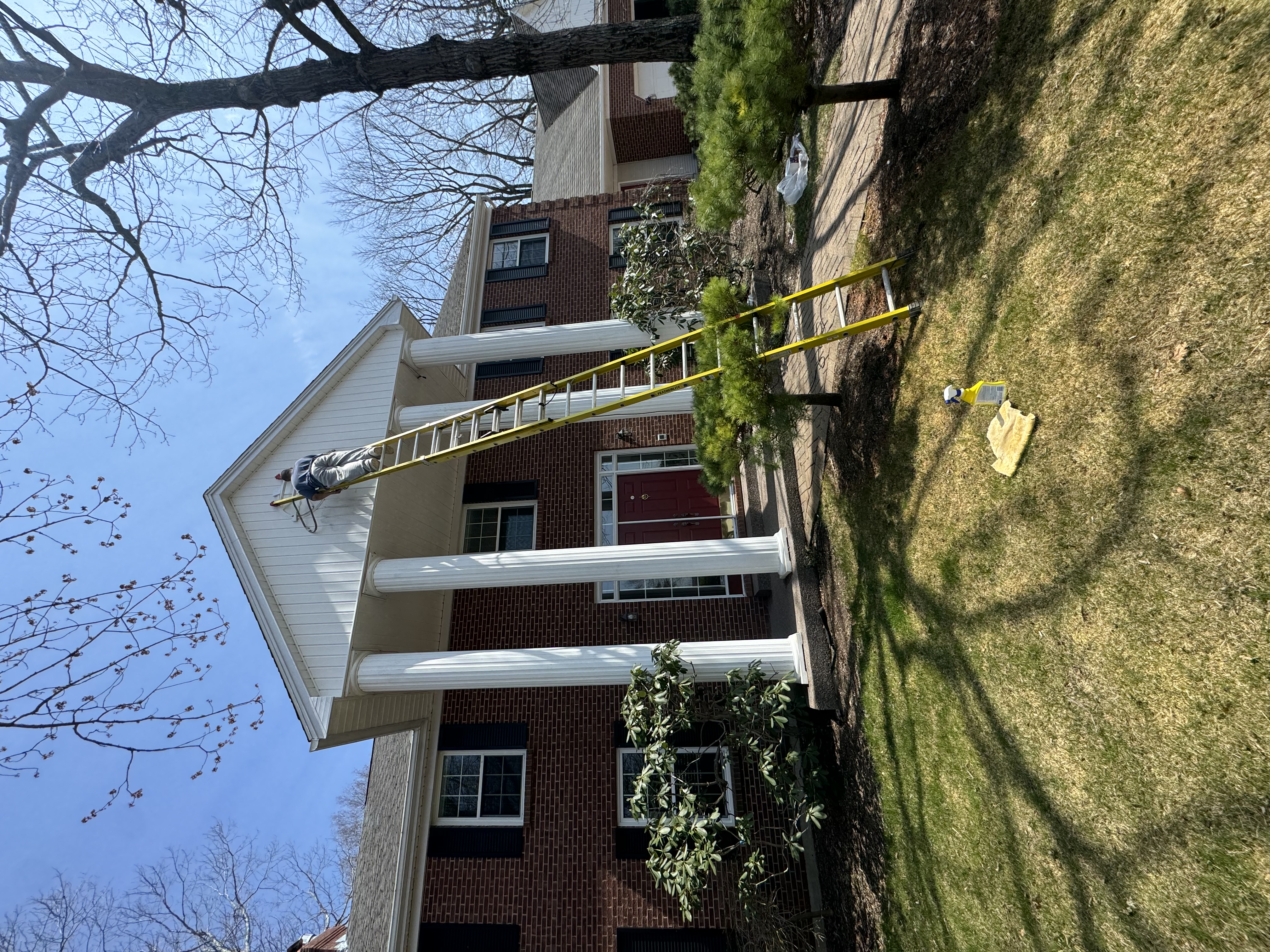 Residential exterior upgrade with clean finish carpentry.